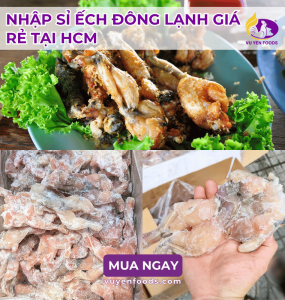 ẾCH ĐÔNG LẠNH SƠ CHẾ SẲN CHO NHÀ HÀNG QUÁN ĂN